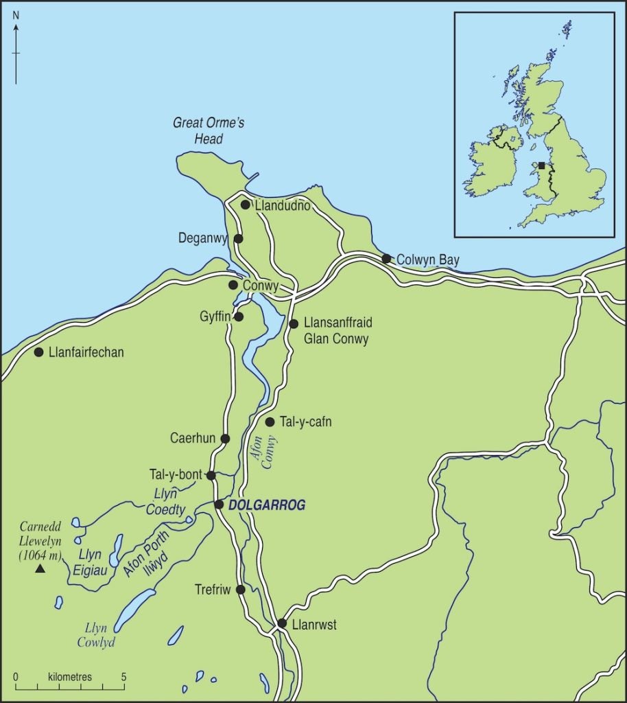Dolgarrog location